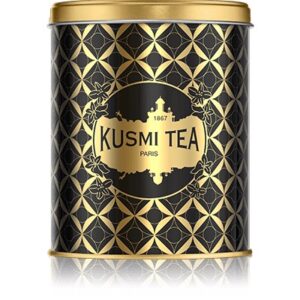 Tea Caddy säilytyspurkki musta Kusmi tea